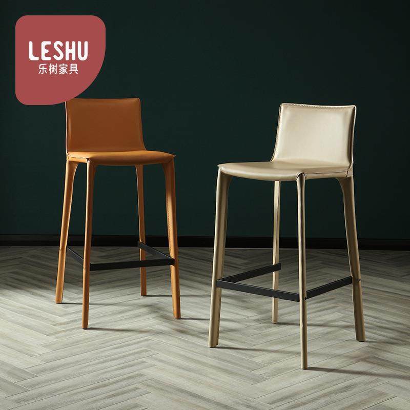 北欧酒吧椅时尚马鞍皮吧台凳硬皮设计师家用软包靠背高脚椅马鞍椅,农机/农具/农膜,其它农用工具,淘宝优惠券,粉丝福利购,淘宝优惠卷