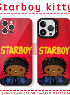 Starboy手机壳kitty苹果16华为mate60专辑iPhone15promax哈喽pura70一加13kt猫OPPO凯蒂猫vivo欧美14潮流适用