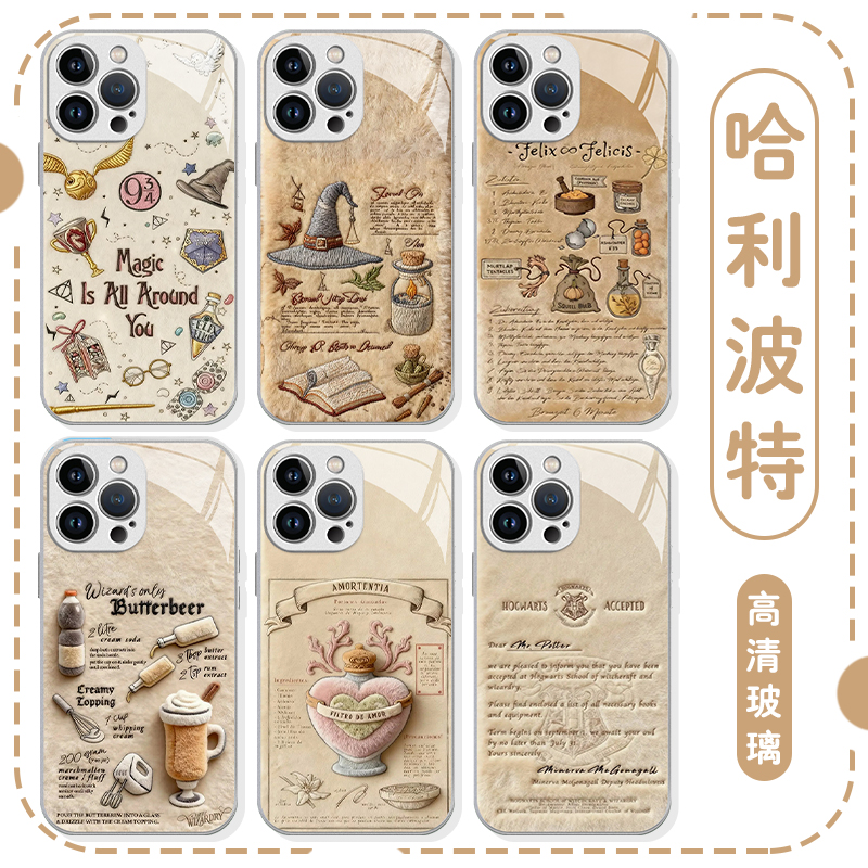 毛绒哈利波特创意个性玻璃壳