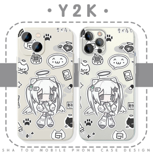 y2k手机壳苹果16华为mate60亚文化iPhone15promax甜酷14一加13日系OPPO二次元vivo少女pura70小众40女款x可爱