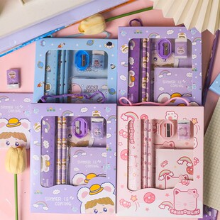 速发创意铅小擦套装物童节礼儿伴手礼幼儿园奖励小礼品笔学生文具