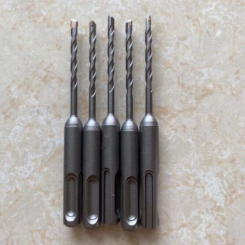 速发4厘圆头冲击钻头4mm电锤冲击钻头不用打胶塞快速固定线管水管