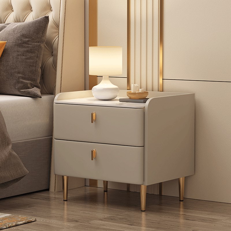 速发实木床头柜简约小柜子轻奢型具家边卧室高级感小床床头收纳柜