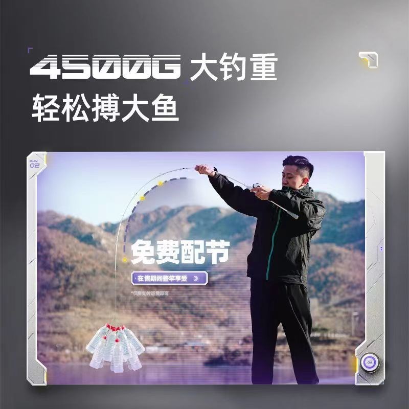 现货速发路亚小白竿套装新手碳素远投海竿抛竿水滴轮纺车轮新款路