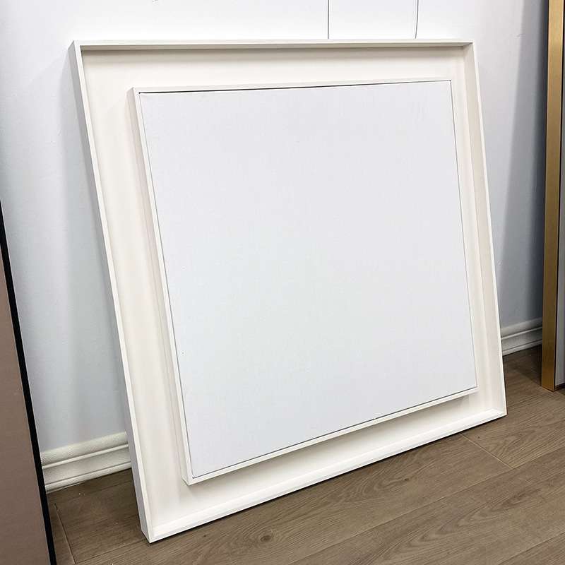 双层免装裱油画框 带画布外框亚麻油画布成品 丙烯肌理画框