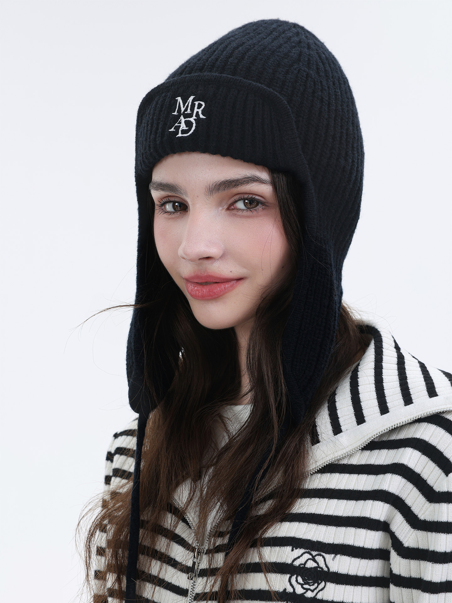 Mardi覆古户外护耳帽25秋冬季新款韩版字母logo保暖防风飞行帽子