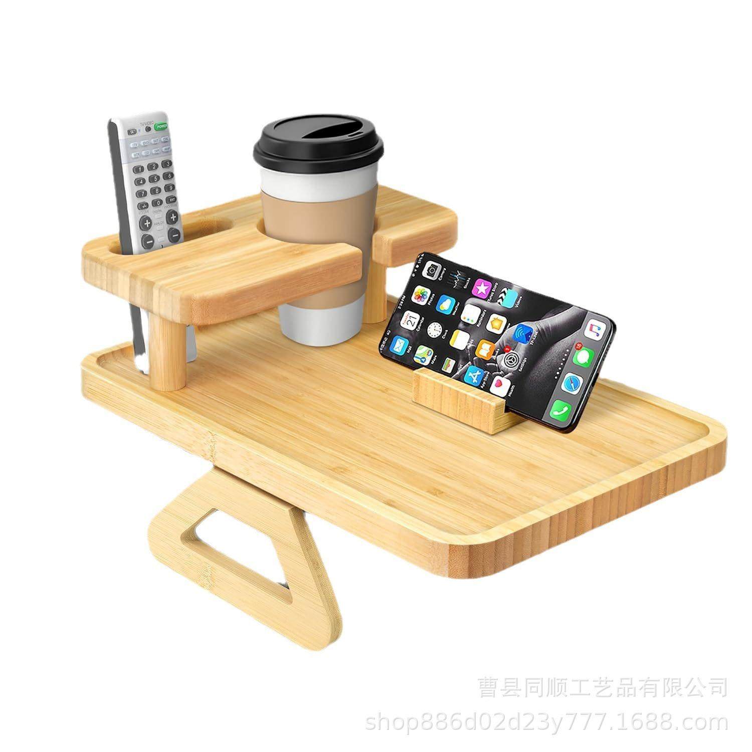 142620竹木制托盘双沙发臂扶手托盘杯架夹饮料零食带收纳盘实木沙,收纳整理,书桌收纳置物架,淘宝优惠券,粉丝福利购,淘宝优惠卷