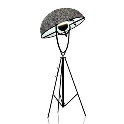 269客厅摆件高级感灯卧室氛围地美板式中古落地灯新中落式卧室样