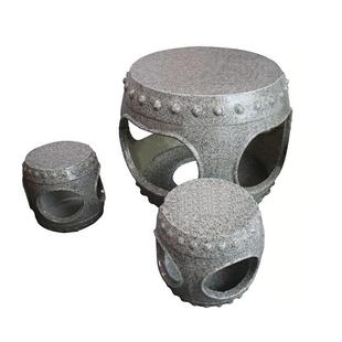 仿桌石凳泥模具棋桌鼓树桩动物卡凳通造型水园林庭院水泥桌凳水石