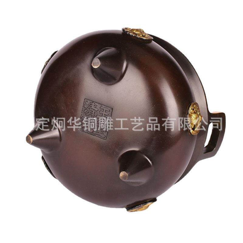 厂家三足五福香炉烧香炉双耳香炉铜香炉供奉礼品装饰品摆件