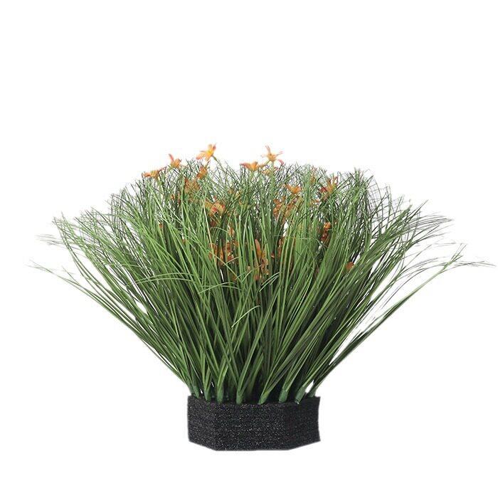 仿真蒲草家居装饰仿真绿植插花塑料摆件草团草堆室内地面橱窗造景
