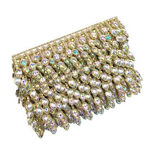 新D钻打折花边链景颇族傣族苗族少数民族手缝装饰服款装专用IY服