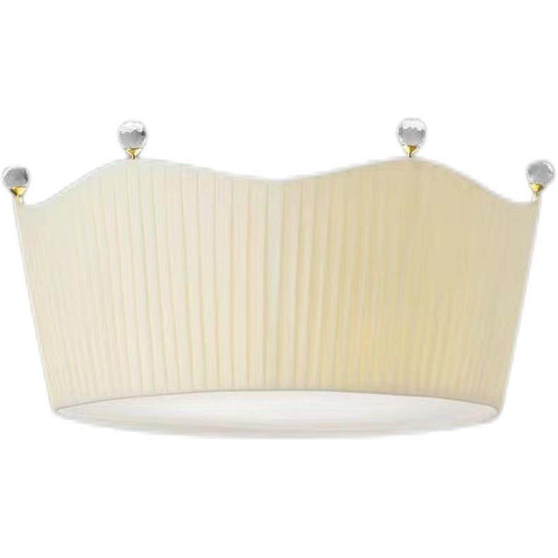 中古奶百褶布艺网红灯法吊式复古极简皇冠厅597书房公油主卧室餐,家装灯饰光源,智能吊灯,淘宝优惠券,粉丝福利购,淘宝优惠卷