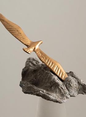 RZB-2845新中雁式禅意柜云室石大摆件酒柜茶几办公开放格书软装饰