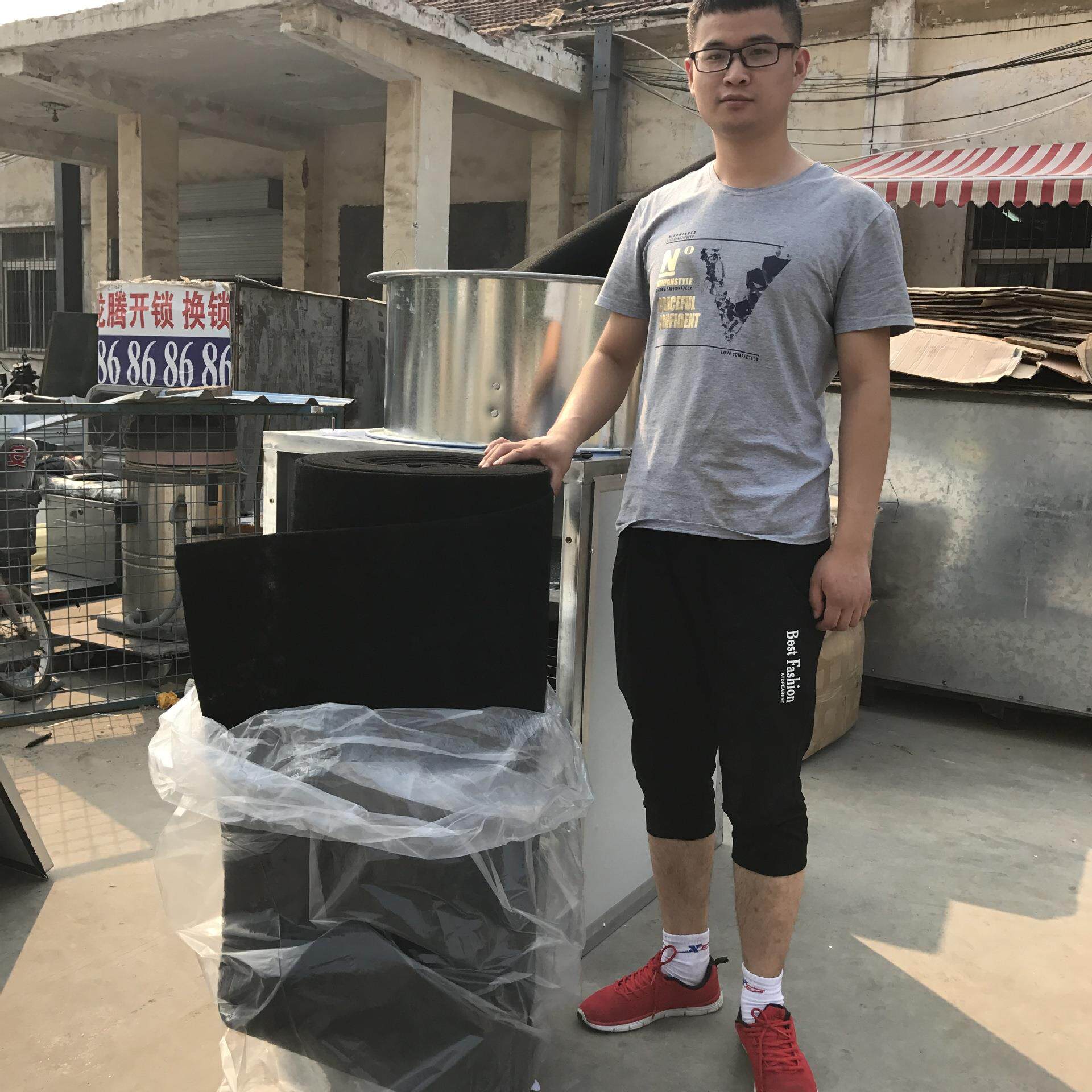 汽车烤房性炭过滤棉进风口黑色蜂窝状喷漆过滤空净气化FRL活棉