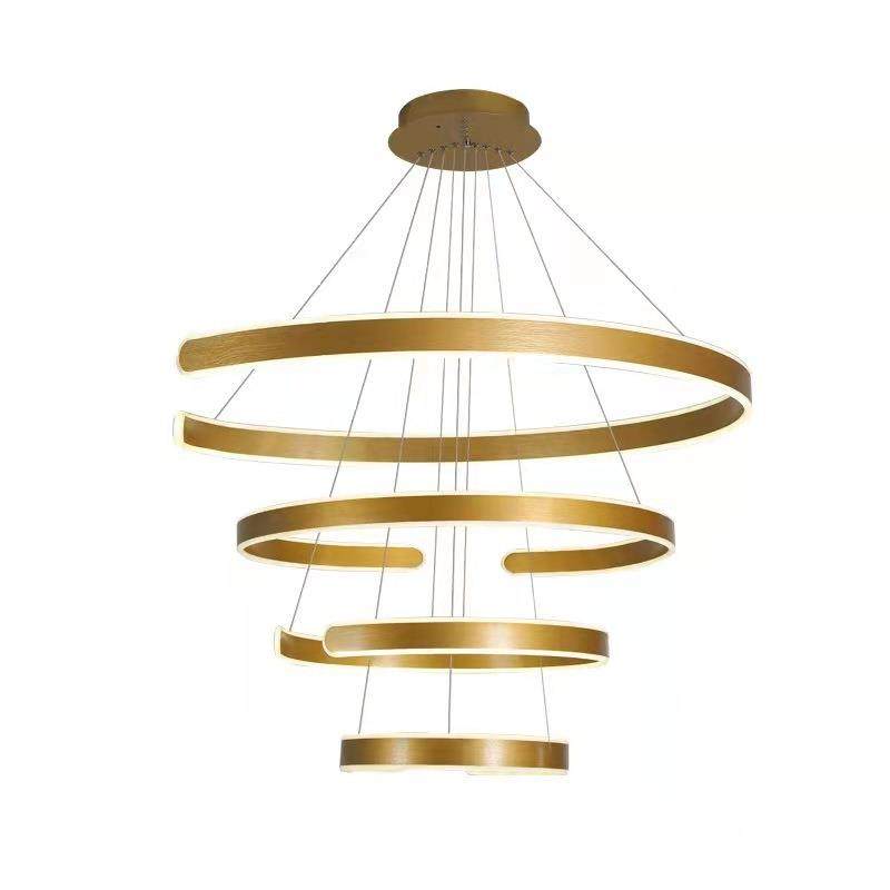 北欧简风格客20803厅吊灯现代简约创意环c形灯具厅调极设计师餐智,家装灯饰光源,智能吊灯,淘宝优惠券,粉丝福利购,淘宝优惠卷