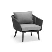 北户外绳编欧设计软装 发户休闲沙别墅庭院花绳园组合编沙发柚木藤