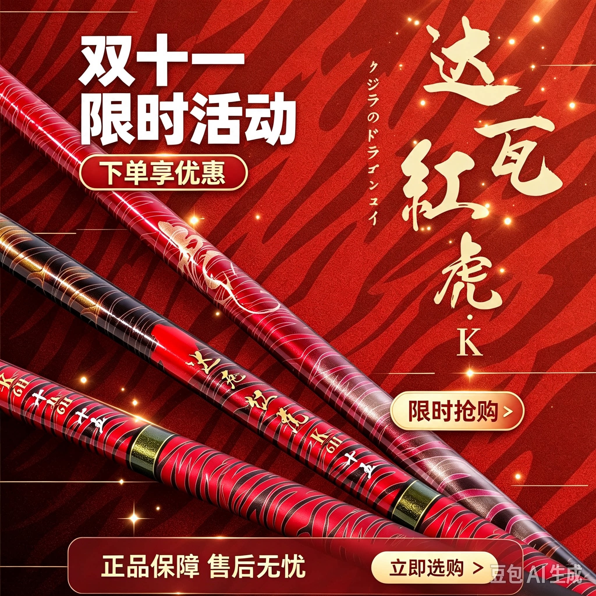 达瓦红虎K日本原装进口综合竿