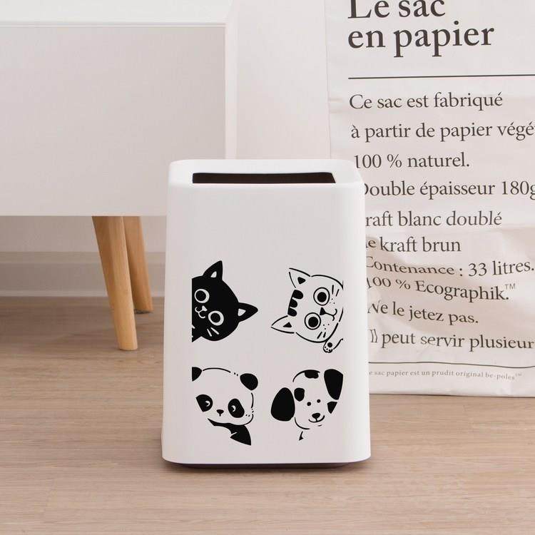 可爱小动物垃圾桶家用客厅卧室卫生间厕所高颜值厨房大容量创意轻