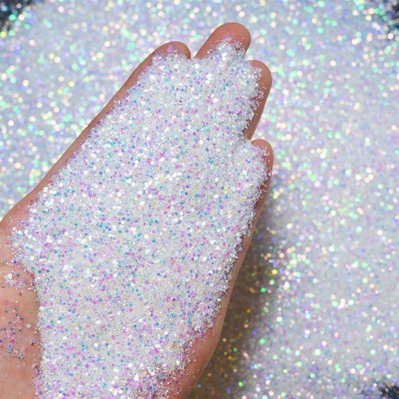 闪粉亮片白七彩闪光金粉银粉艺术漆涂料施工白片装饰墙面用金葱粉