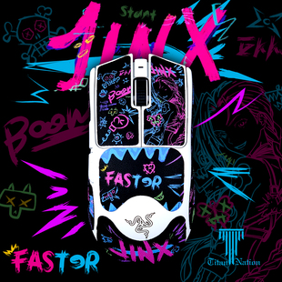 泰坦国度适用于雷蛇毒蝰V3prov2毒蝰v3极速版 泰坦皮鼠标防滑贴吸