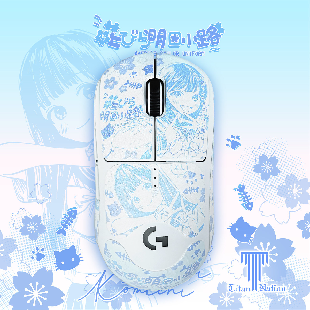 泰坦国度鼠标防滑贴泰坦皮适用于GPW1/2/3/4代吸汗全包贴纸二三代