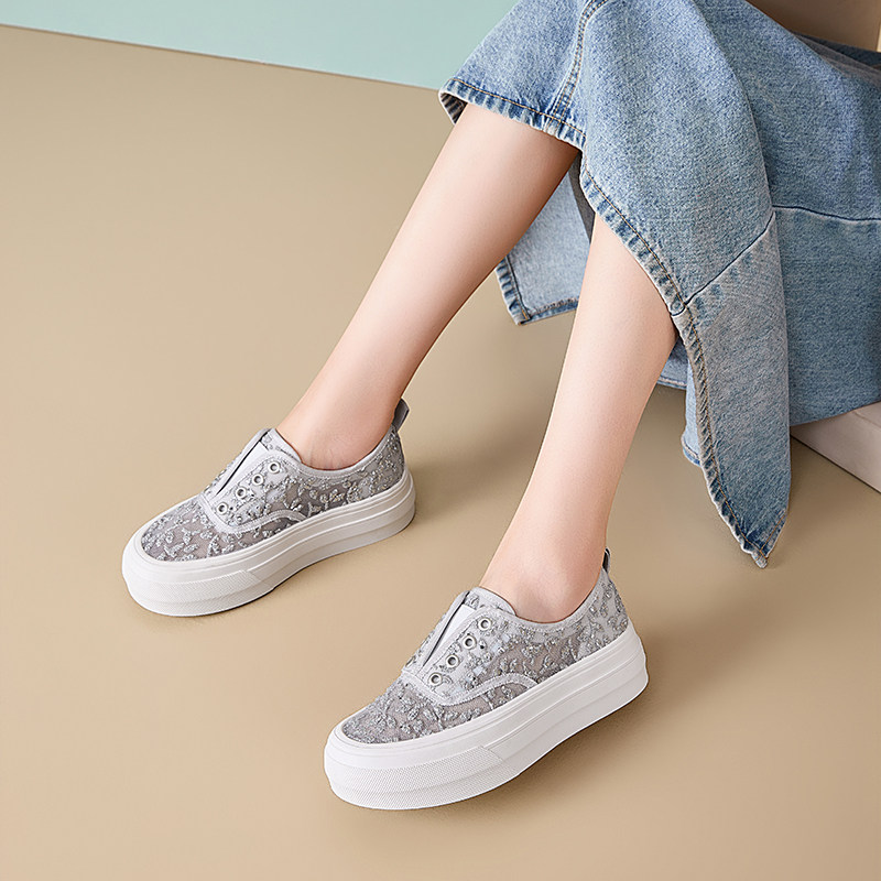 厚底小白鞋女款2025年新款夏季网面透气渔夫鞋子女鞋休闲百搭板鞋,女鞋,渔夫鞋,淘宝优惠券,粉丝福利购,淘宝优惠卷