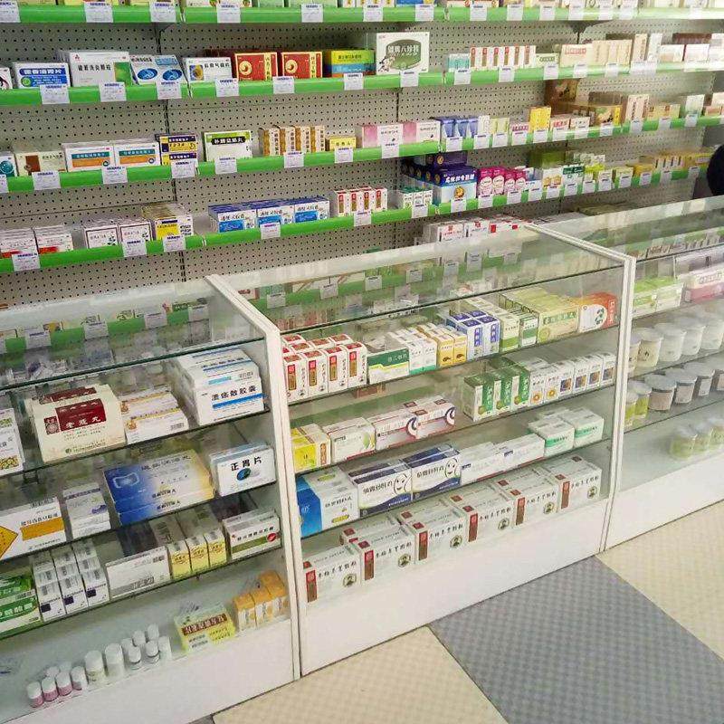 药房货架西药柜台药店玻璃柜台木质展示柜药品柜带锁中岛柜精品柜,商业/办公家具,展示柜/陈列柜/展示架/货柜,淘宝优惠券,粉丝福利购,淘宝优惠卷