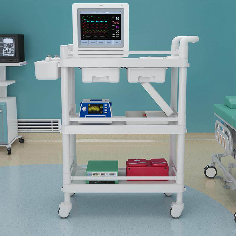 医用推车美容仪器置物架小推车移动手推车牙科美容院台医疗治疗车