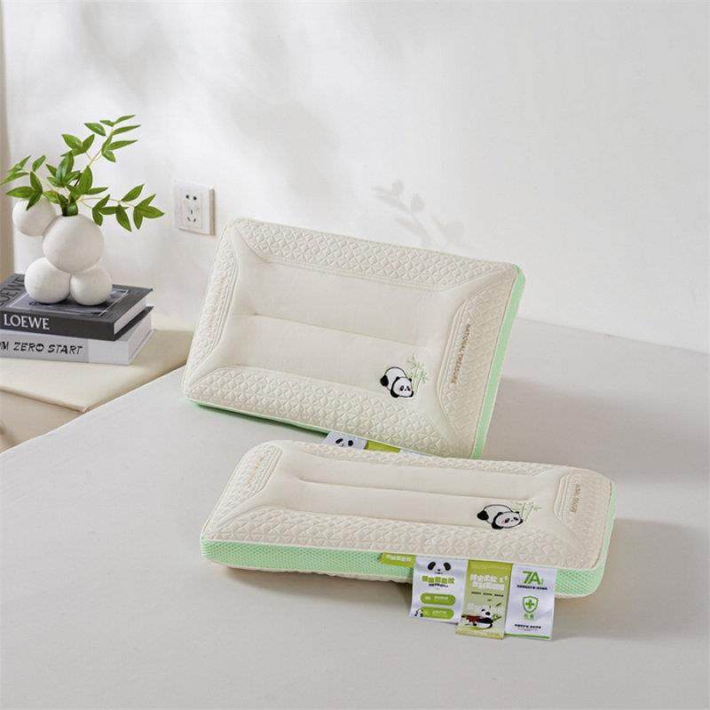 新款7A抗菌熊猫金银花颈椎枕定制家庭健康枕头枕芯,床上用品,功能枕/保健枕/养生枕,淘宝优惠券,粉丝福利购,淘宝优惠卷