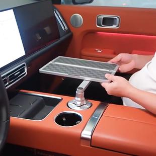 追剧茶盘 适用于文街蔚来小圆桌 多用途车载小桌 车载悬吊小桌