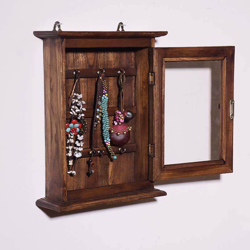 实木进门口钥匙收纳盒玄关木制桌面鞋柜墙上壁挂覆古钥匙挂架中式,收纳整理,钥匙收纳盒,淘宝优惠券,粉丝福利购,淘宝优惠卷