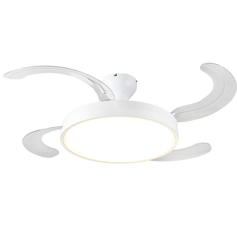 新吸顶风扇灯灯现代简约餐厅中隐形吊扇全光谱护眼卧室灯山款灯具