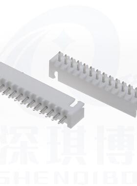 优质XH针2.54间距直插QZA座2/3/4/5/6/7/8AmP立式铜白色连接器m座