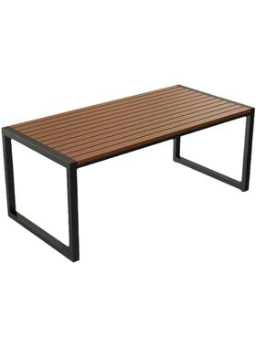 工业风木户外桌022101椅奶茶塑店室外闲桌台子阳庭院露天餐休桌椅