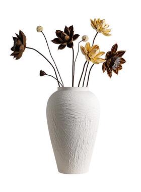 汉插美寂风贝肌理石纹花瓶高级侘感家居客厅R2025010花电视柜酒店