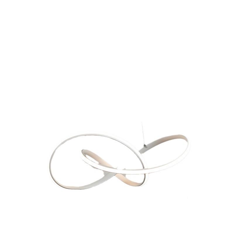 厅北创意客灯现代简约卧室吊灯欧轻321奢房间灯饰家用环形led餐厅