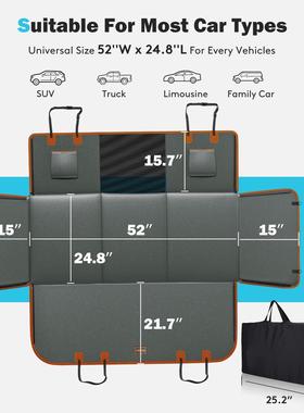 P车U皮升级材质宠物载垫汽车坐垫防防水狗狗汽抓车后座坐CZ240806
