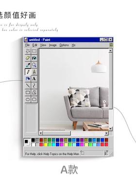 ins风小众镜子装画厅客落地摆件JZ253003卧室床头桌面柜创饰意布