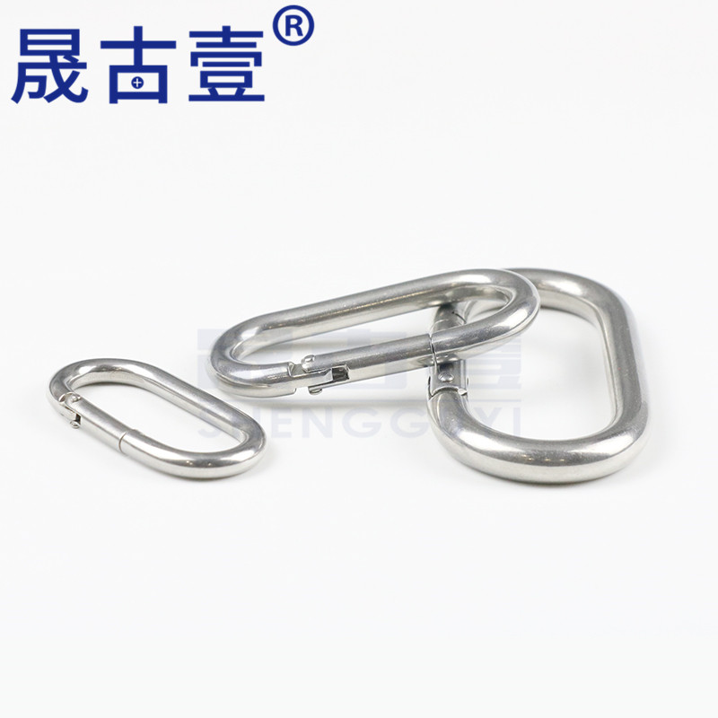 304不锈钢攀岩跑道型弹簧钩户外登山扣椭圆形安全挂扣弹簧扣连接,农机/农具/农膜,灌溉工具,淘宝优惠券,粉丝福利购,淘宝优惠卷