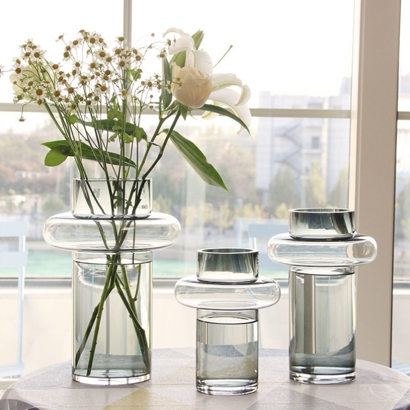 北欧玻璃花瓶透明创意客厅插花摆件百合玫瑰富贵竹装饰花器家用,农机/农具/农膜,灌溉工具,淘宝优惠券,粉丝福利购,淘宝优惠卷