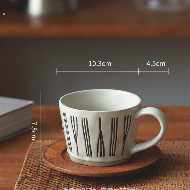 日式侘寂杯茶杯个人专用陶瓷喝茶的杯子办公杯茶具喝茶杯子