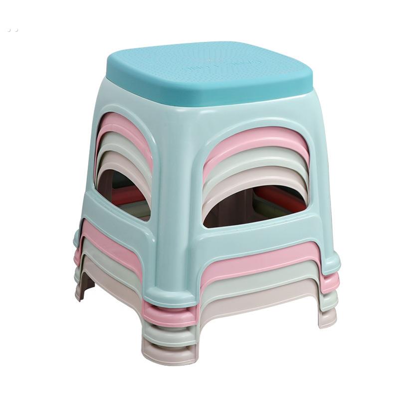 家用登高凳子方圆凳40cm45cm高熟胶方凳板凳熟胶大号朔料熟料便携