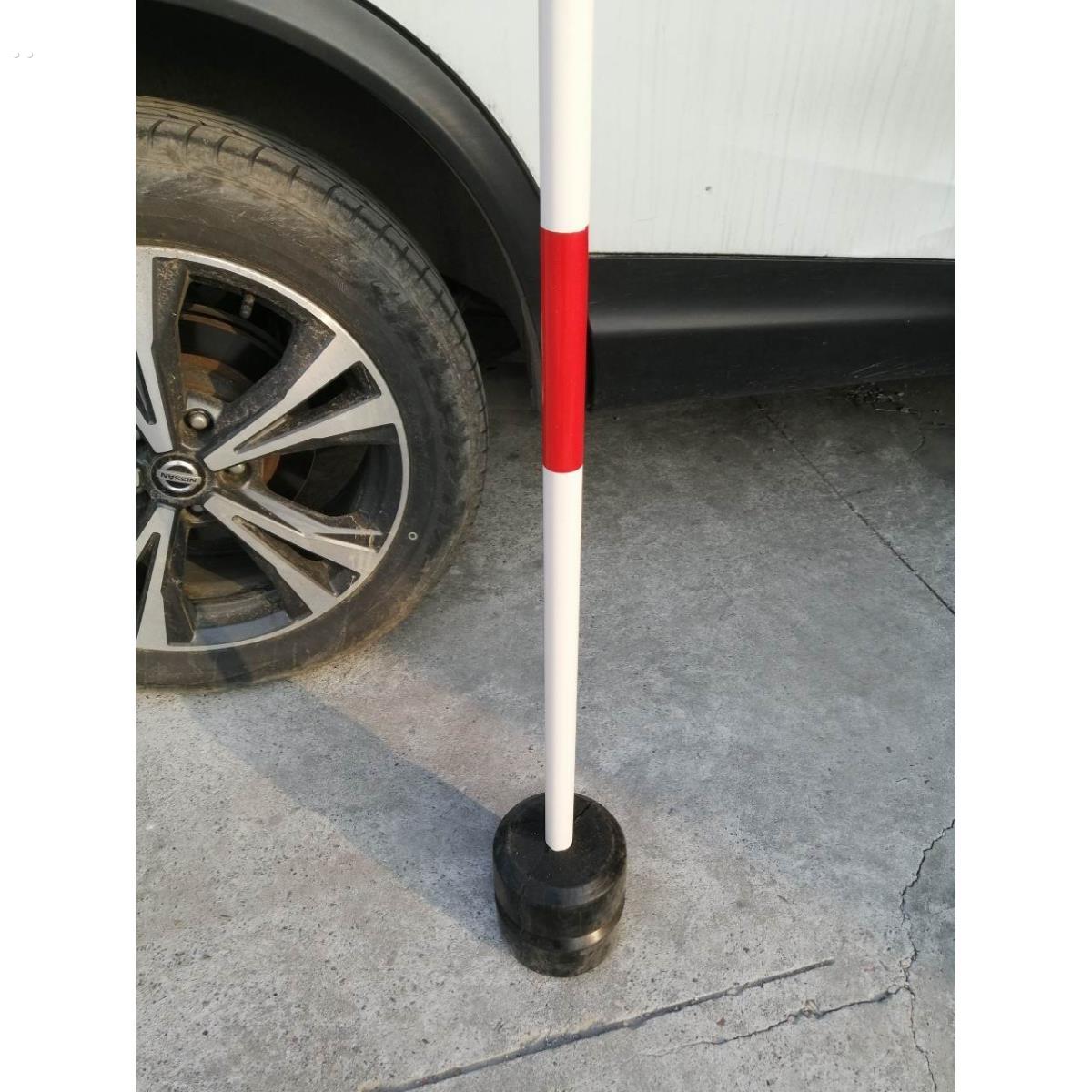 三轮二轮摩托车驾驶员倒车绕桩杆红白标志杆练车钢铁底座厂家直销