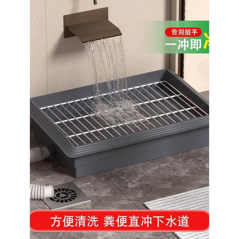 狗厕所中小型犬加厚防踩屎可冲水狗狗厕所直排下水道专用狗尿喷
