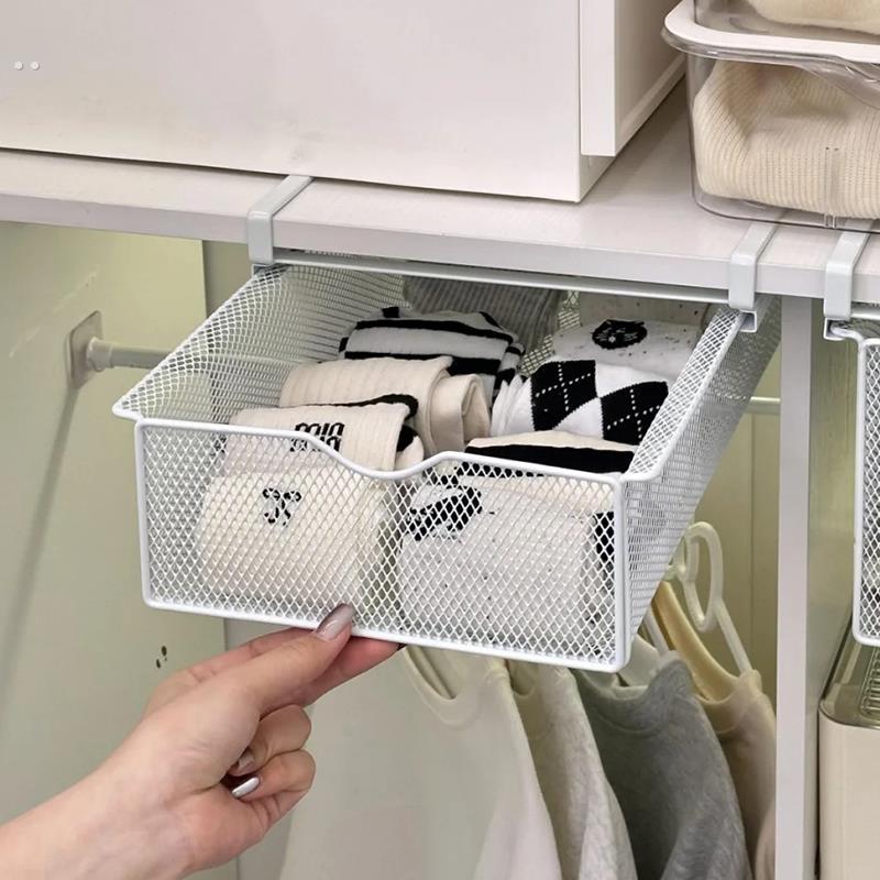 柜内免打孔悬挂内衣收纳盒多功能抽屉式贴身衣物袜子大容量整理盒
