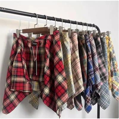 格子裙帘裙帘牛仔裤屁帘叠穿高级屁帘裤子秋冬搭配打底遮屁帘神器