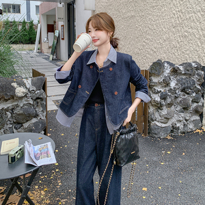 现货【 数据好 有买家秀】 拼接牛仔两件套 125-P165-K238图片