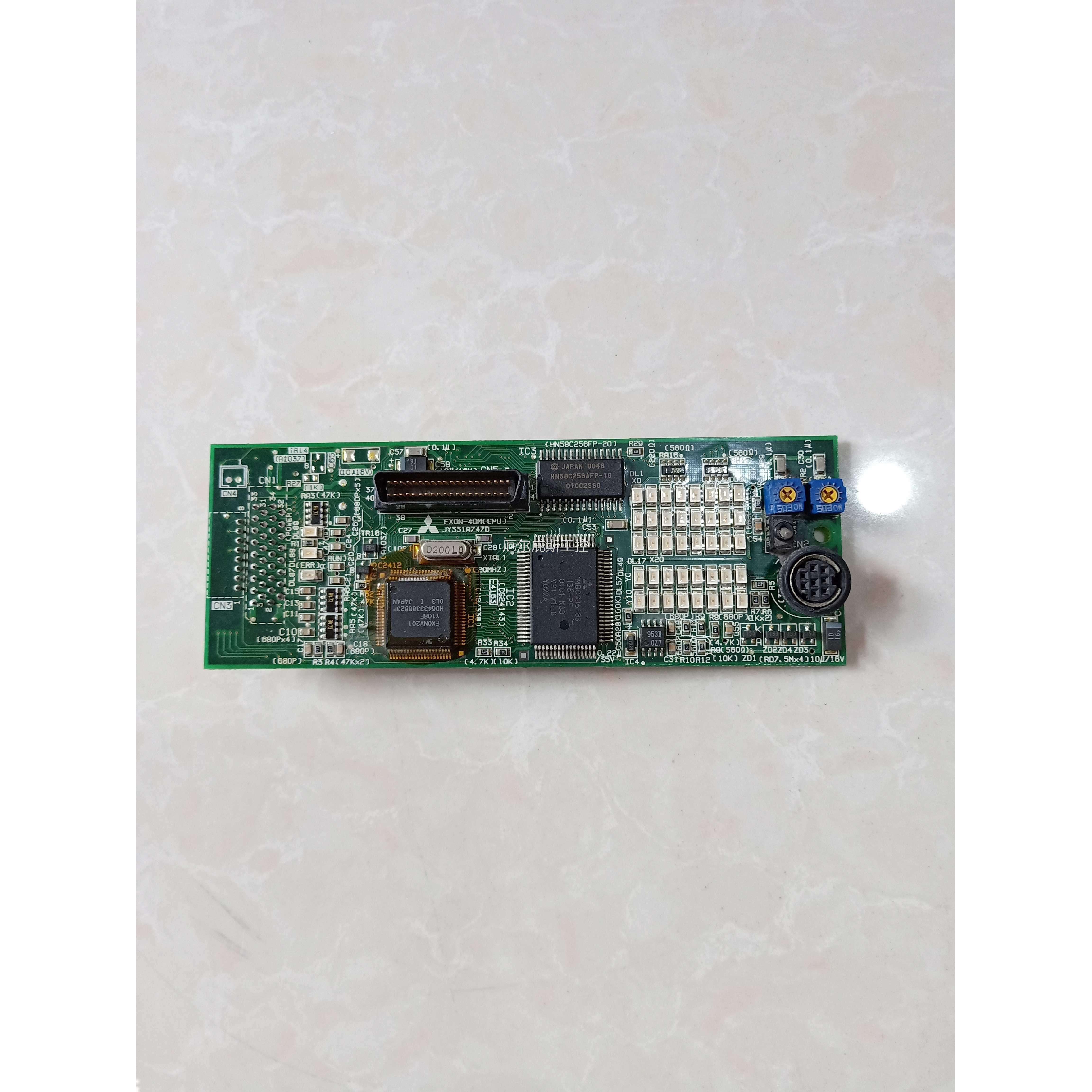 拆机 三菱FX0N-40MR-001 主板 FX0N-40MC(CPU) JY331A747D 实物图