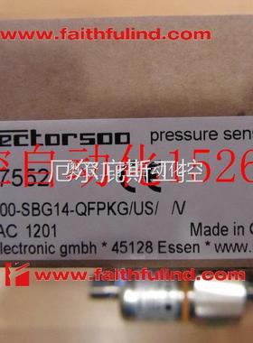 议价 PP7552 易福门全新压力感测器 PP-100-SBG14-QFPKG/U现货工